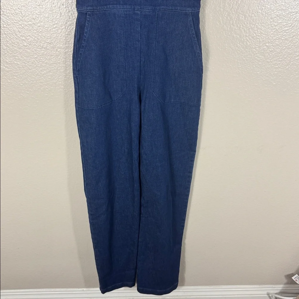 Sezane Salopette Rosalie Denim Overalls - Picture 6 of 10